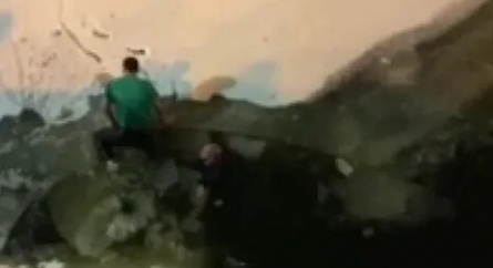 Воробьев спрыгнул с моста в ледяную воду кадры Воробьев спрыгнул с моста в ледяную воду кадры