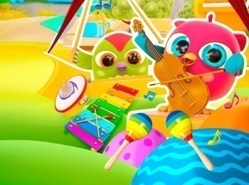 Песенки-с-Совенком-Хоп-Хопом-Детские-стишки-Лягушата