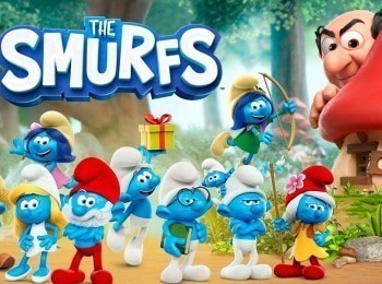 Смурфики-Собрать-улиток--Вафельная-среда