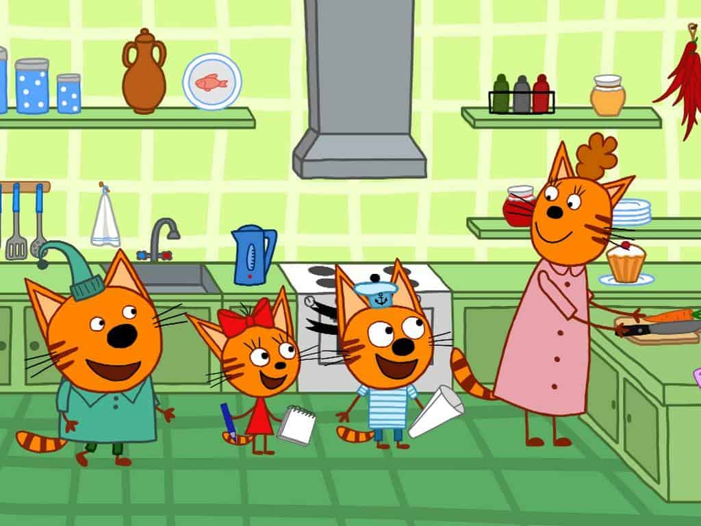 программа СТС kids HD: Три кота 22 серия