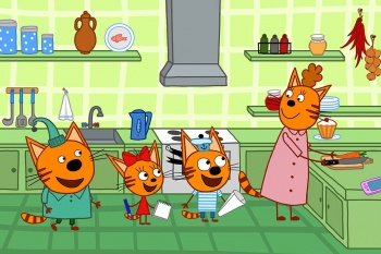 программа СТС kids HD: Три кота Бассейн