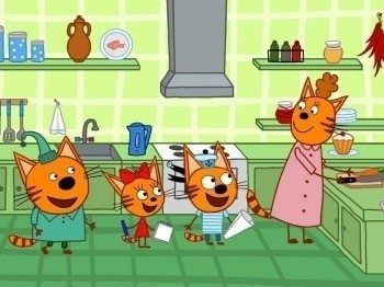 программа СТС kids HD: Три кота Папин брат