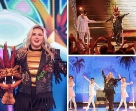 Анна Семенович скрывалась в костюме Гадюки на шоу Маска. Танцы кадры