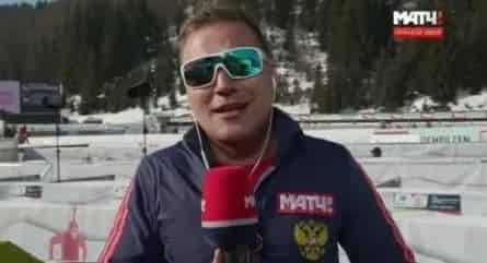 Биатлон с Дмитрием Губерниевым кадры Биатлон с Дмитрием Губерниевым кадры