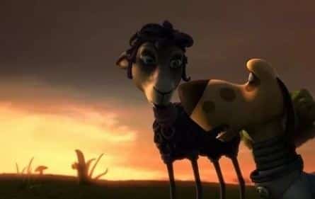 Блэки летит на Луну 3D кадры