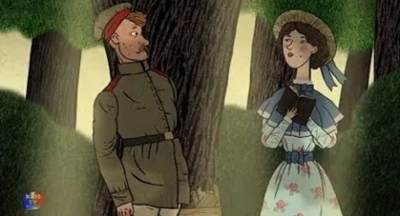 Гора самоцветов. Солдат и птица кадры Гора самоцветов. Солдат и птица кадры