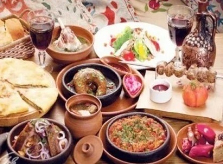 Горский обед в Домбае кадры