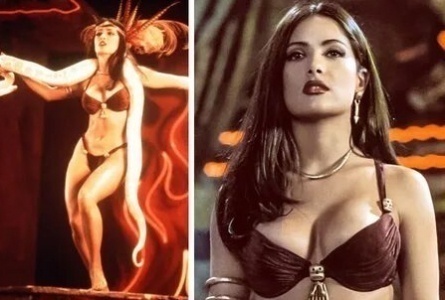 Секреты превращения Сальмы Хайек в знойную барменшу: история подготовки к роли в От заката до рассвета! кадры