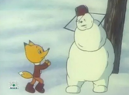 Летний снеговик кадры