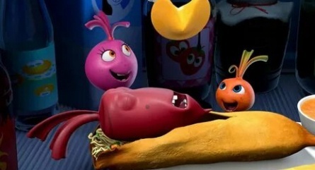 Овощная вечеринка кадры