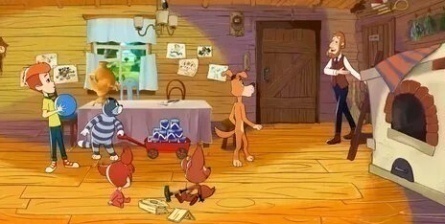 Простоквашино Магазин на лежанке кадры