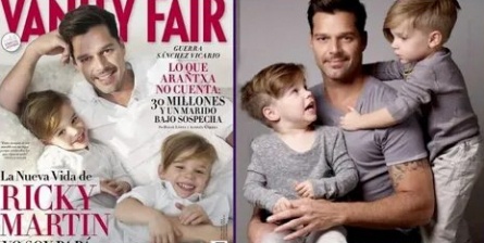Рики Мартин снялся с сыновьями для Vanity Fair кадры