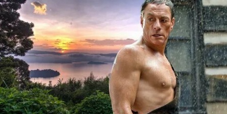 Жан-Клод Ван Дамм побывал в канаве кадры Жан-Клод Ван Дамм побывал в канаве кадры