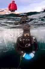 Дайвинг на зимнем Байкале кадр из фильма